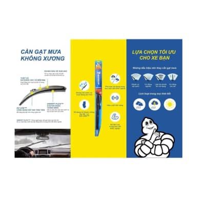 Gạt Mưa 3 khúc MICHELIN HydroEdge Hybrid 18"