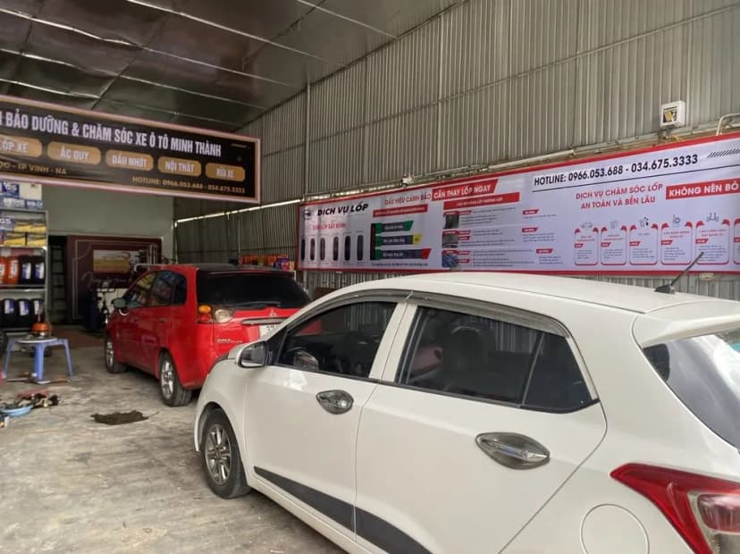 Gara ô tô Minh Thành chuyên điện, điều hòa, lốp và ắc quy
