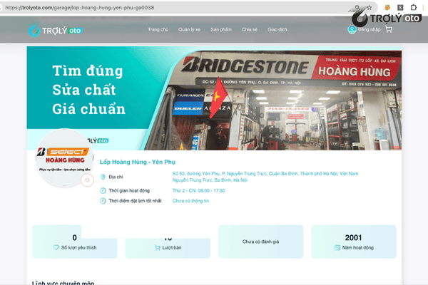 Đại lý lốp Dunlop được TROLYoto chọn lọc dựa trên độ tin cậy