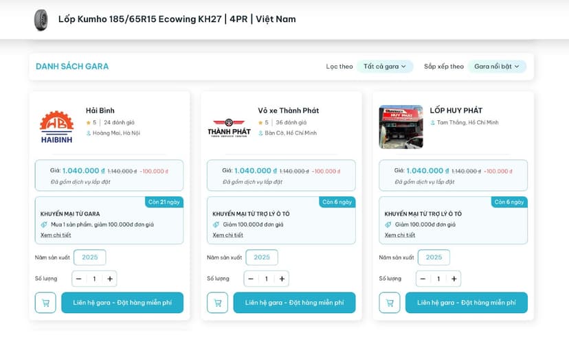 TROLYoto là nền tảng số hỗ trợ mua lốp chính hãng, tư vấn đúng thông số, báo giá minh bạch và hỗ trợ đặt lịch lắp đặt tiện lợi