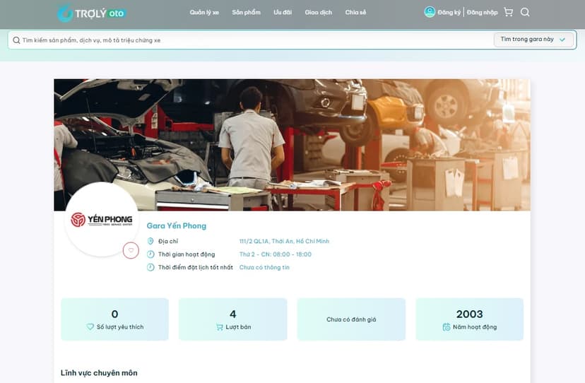Danh sách các gara ô tô Quận 12 uy tín được tổng hợp đầy đủ thông tin địa chỉ và hotline
