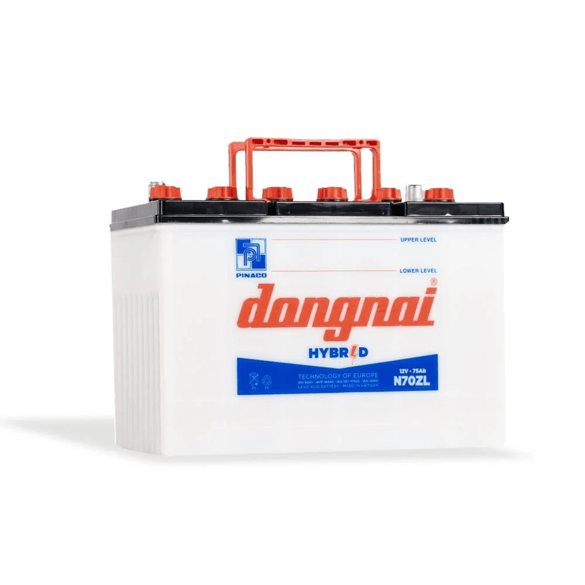 Ắc quy Đồng Nai Hybrid N70ZL | 12V | 75Ah