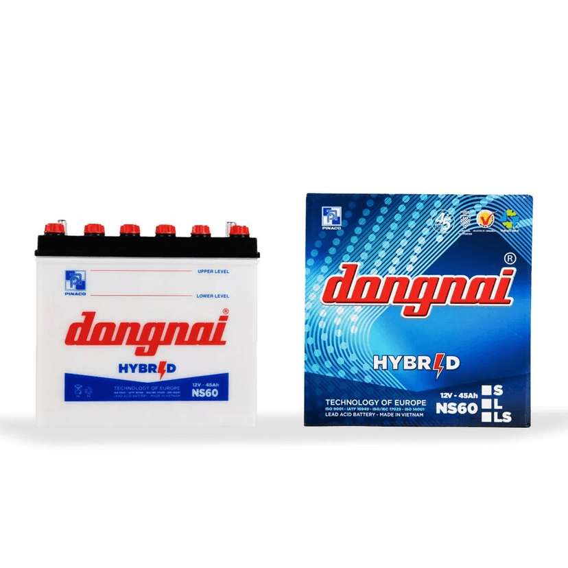 Ắc quy Đồng Nai Hybrid NS60 | 12V | 45Ah