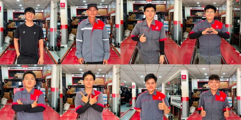 Đội ngũ kỹ thuật viên tại Lốp Xe Thành Phát có tay nghề cao, được đào tạo bài bản