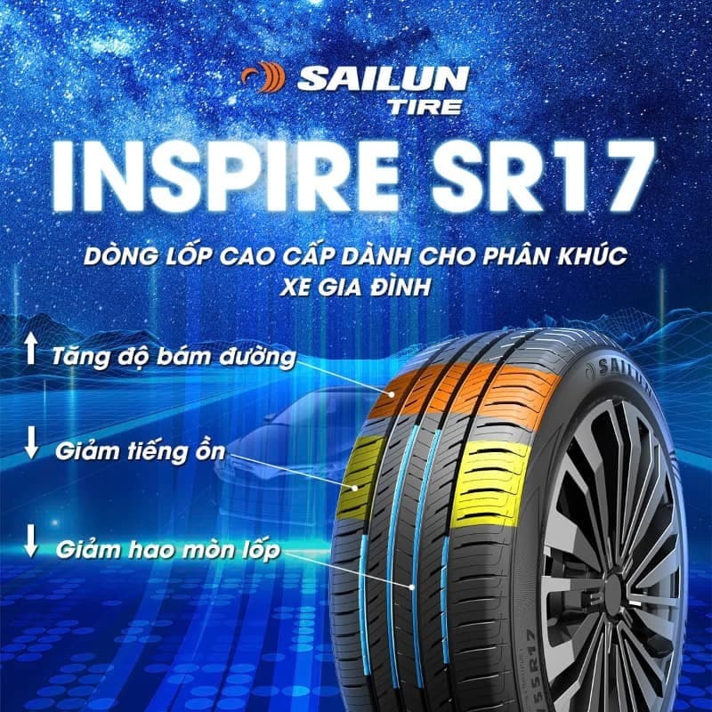 Ưu điểm lốp Sailun INSPIRE SR17