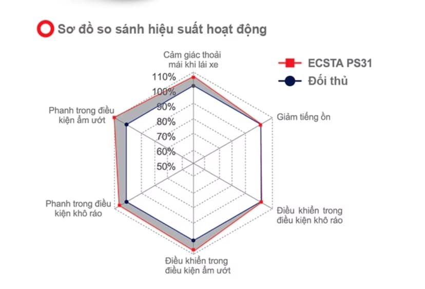 Đặc điểm mã gai lốp ECSTA PS31