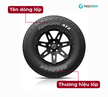 Cách xem tên thương hiệu và dòng lốp