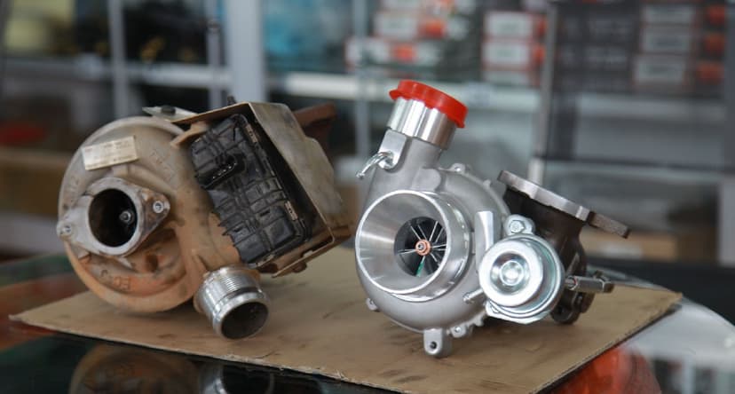 Turbo bị hỏng có thể gây ra khói trắng kèm hiện tượng xe yếu