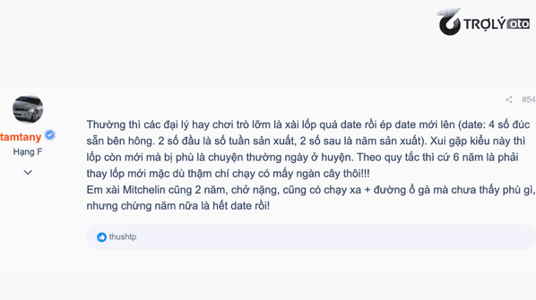 Michelin được đánh giá chịu tải tốt