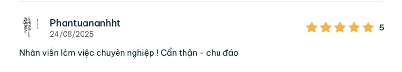 Một khách hàng đã đánh giá gara Bích Thư Kim Đồng trên TROLYoto