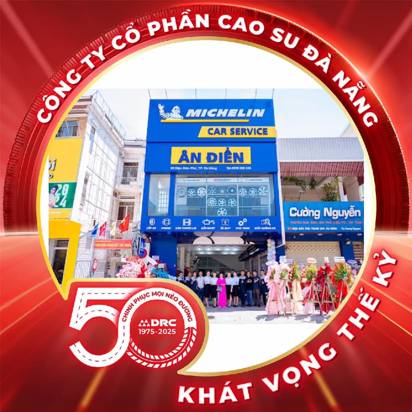 Đại Lý Ân Điển có hơn 50 năm kinh nghiệm, là địa chỉ thay lốp Michelin uy tín tại Đà Nẵng