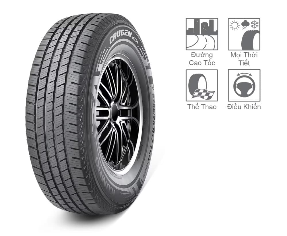Đặc tính lốp Kumho Crugen HT51