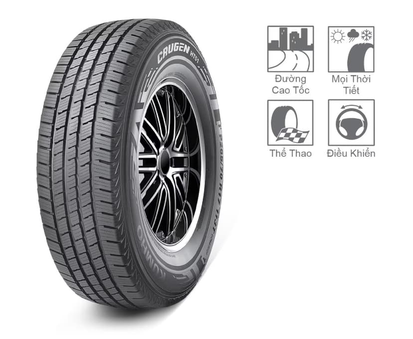 Đặc tính lốp Kumho Crugen HT51