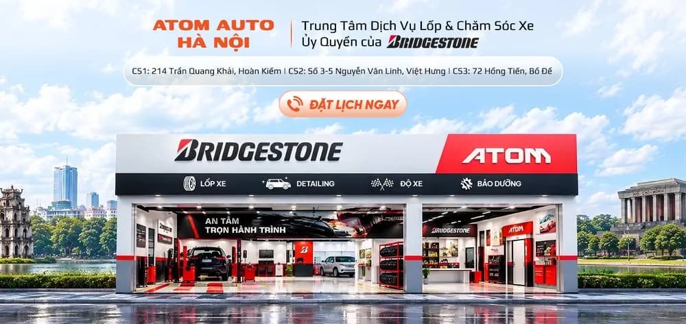 ATOM Premium Auto Services tại Việt Hưng, trung tâm lốp và chăm sóc xe quy mô lớn - Source: atomauto