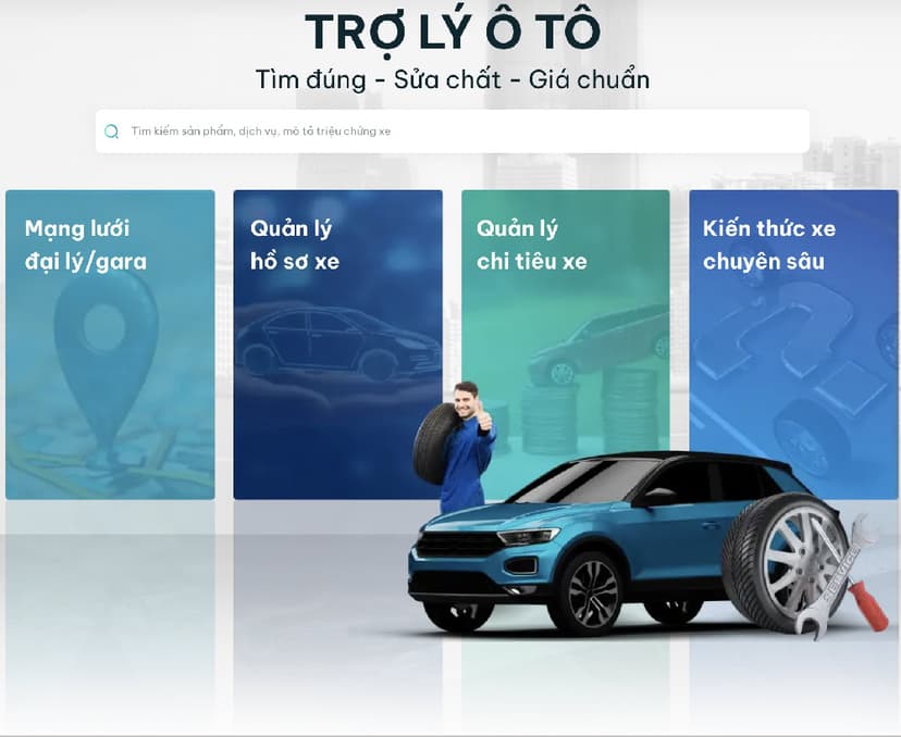 TROLYoto liên kết với các gara, đại lý lốp ô tô uy tín trên toàn quốc