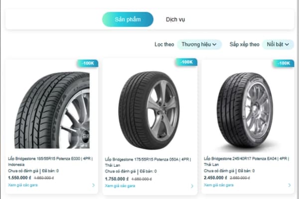 Rãnh gai của lốp Bridgestone Potenza