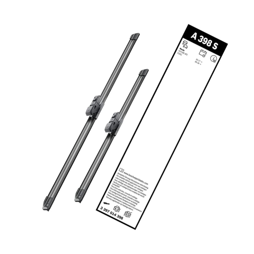 Bộ 2 chiếc Gạt Mưa khung mềm Bosch Aerotwin Euro 24" x 18" A398S
