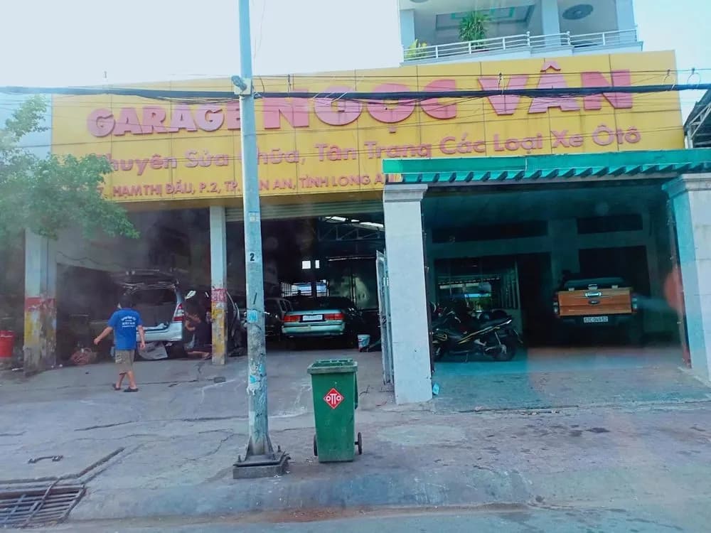 Garage Ngọc Vân tại Long An có mặt bằng rộng