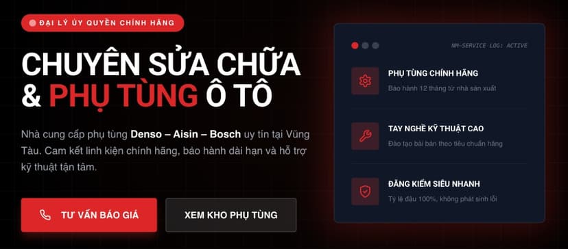 Gara Nhật Mỹ là một trong những gara uy tín tại Vũng Tàu