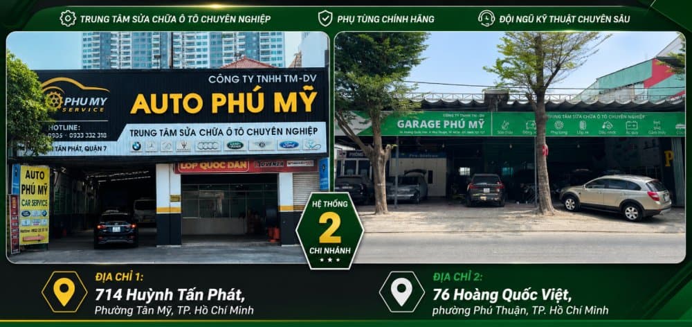 Gara Phú Mỹ có 2 cơ sở khang trang tại Phường Tân Mỹ và Phường Phú Thuận