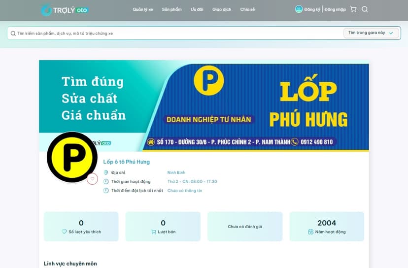 Danh sách top các gara ô tô Ninh Bình chất lượng và được đánh giá cao