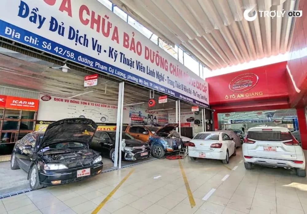 Không gian dịch vụ rộng rãi, hiện đại tại Ô Tô An Giang