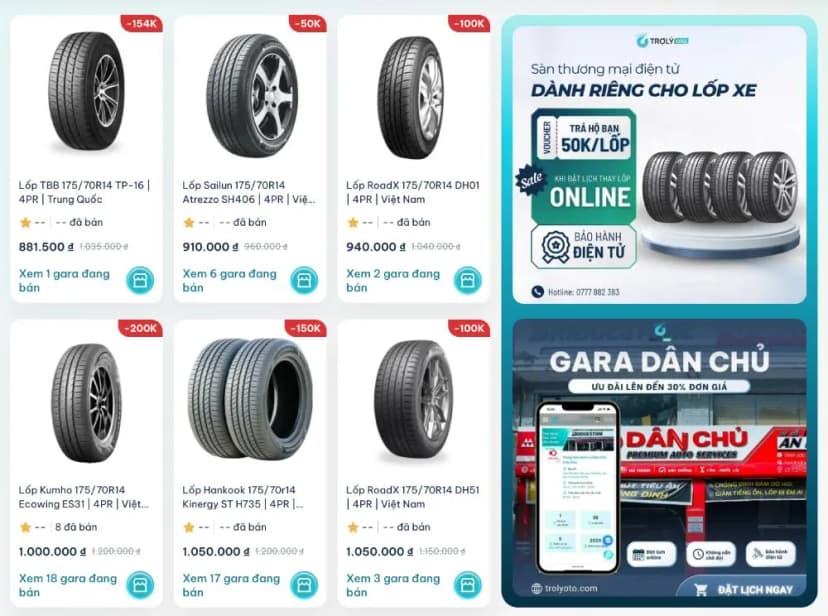 Mua lốp Kia Soluto giá tốt, ưu đãi hấp dẫn tại TROLYoto