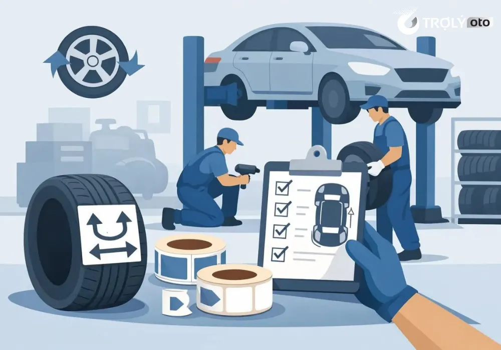 Quy định đăng kiểm lốp ô tô nhằm kiểm tra toàn diện thông số, độ mòn và kết cấu bánh xe trước khi lưu thông