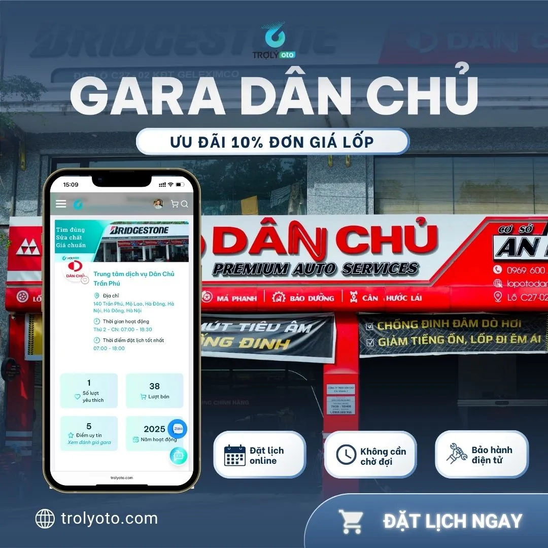 Ưu đãi từ gara Dân Chủ