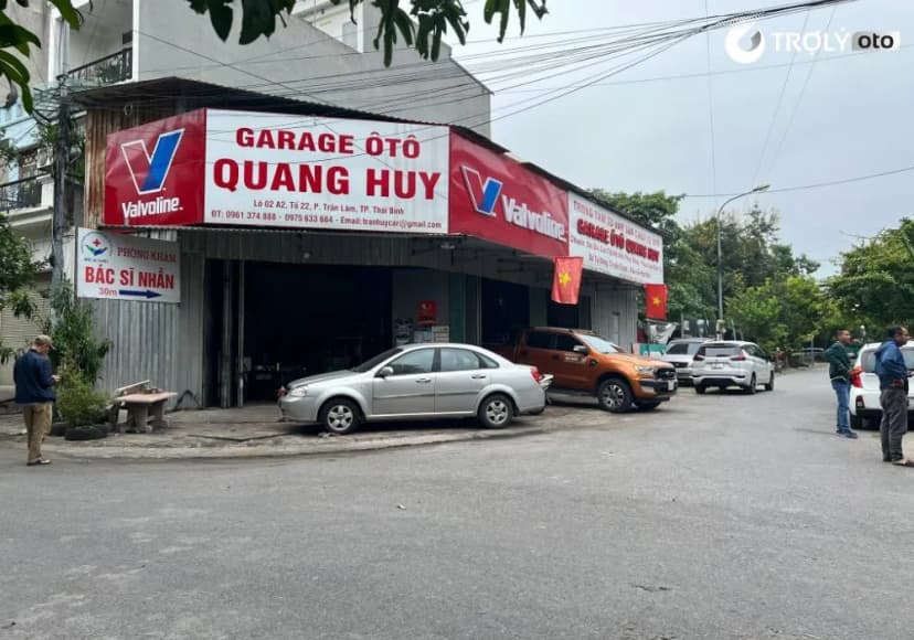 Mặt tiền Gara Ô Tô Quang Huy Thái Bình