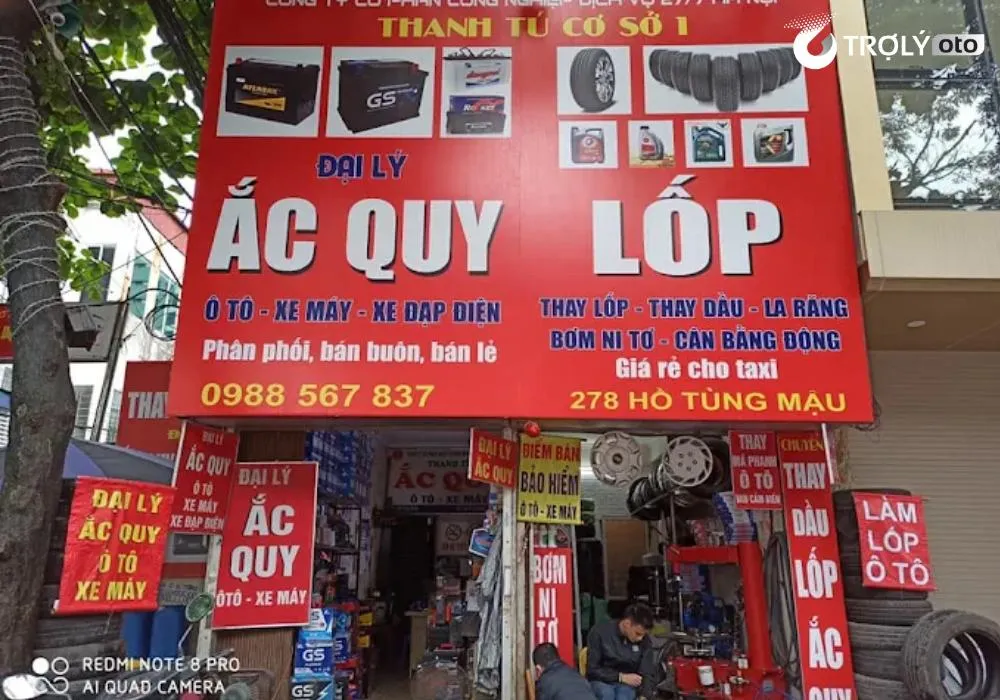Đại lý phân phối, bán buôn và bán lẻ các dòng ắc quy ô tô, xe máy tại Hồ Tùng Mậu