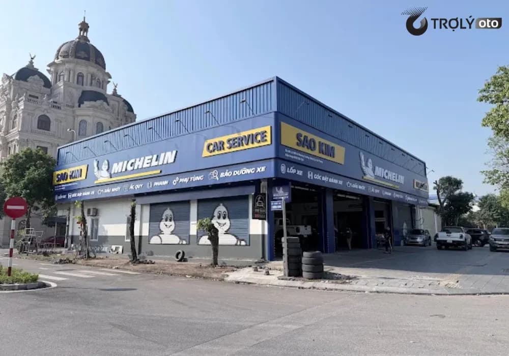 Toàn cảnh đại lý Lốp Ô Tô Sao Kim - Trung tâm dịch vụ và bảo dưỡng lốp Michelin uy tín tại Hải Dương