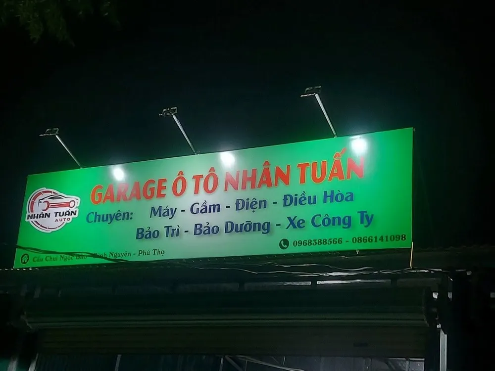 Garage ô tô Nhân Tuấn tại Bình Xuyên, nhận sửa máy gầm và đồng sơn