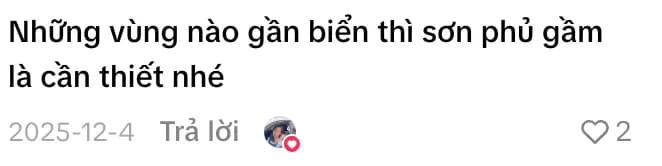 Một chủ xe khuyên nên phủ gầm nếu ở gần biển