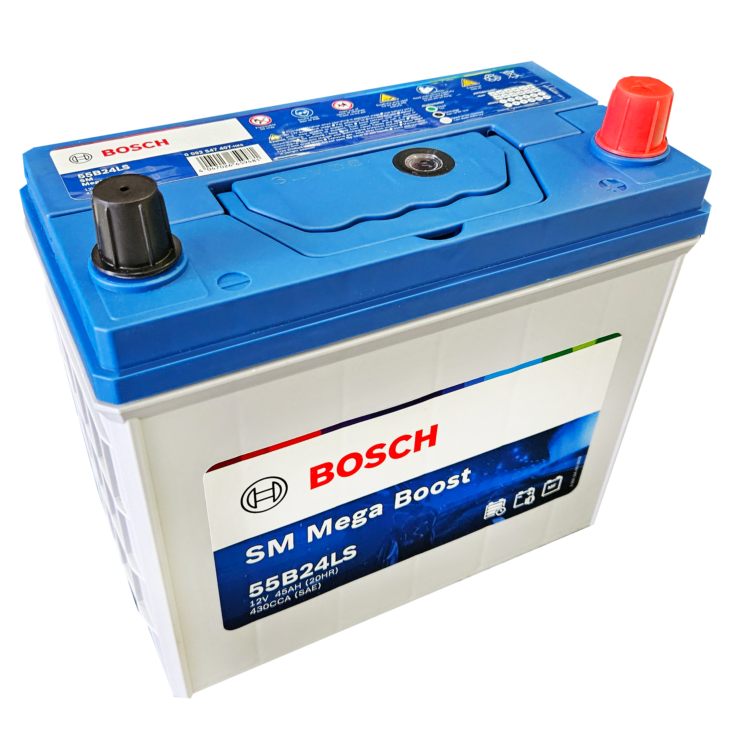 Ắc quy Bosch 55B24LS | 12V | 45Ah