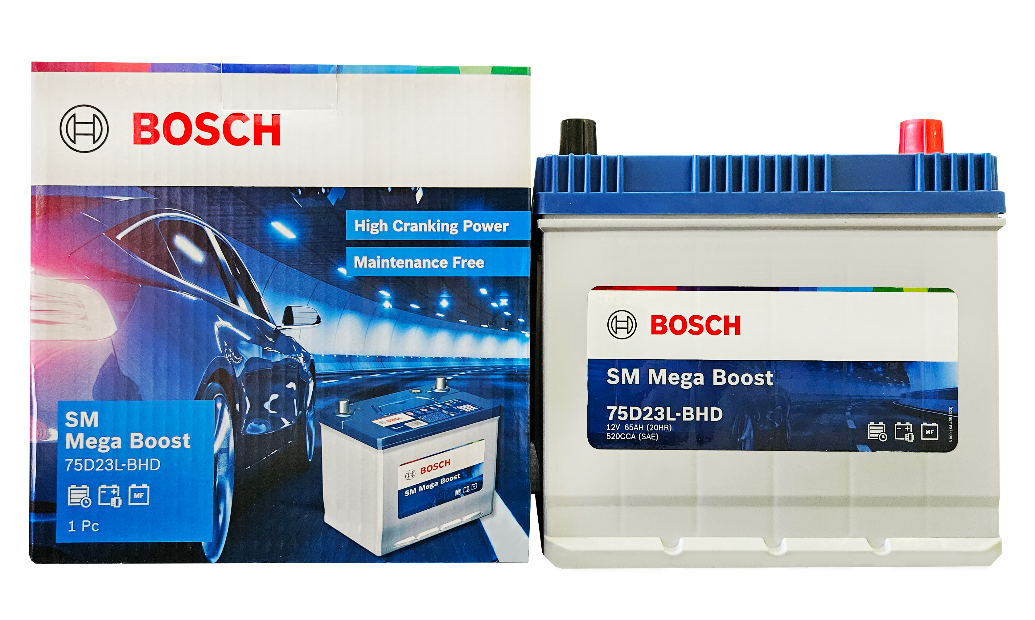 Ắc quy Bosch 75D23L | 12V | 65Ah